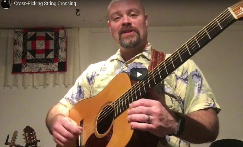 CrossPicking String Crossing Exercise